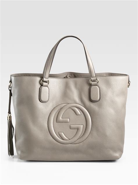 grey gucci handbag|gucci shopper tote bag.